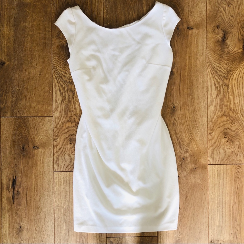 Ba&sh White Cap Sleeve Lace Mini Dress 1